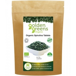 Golden Greens Organic: Spirulina Tablets